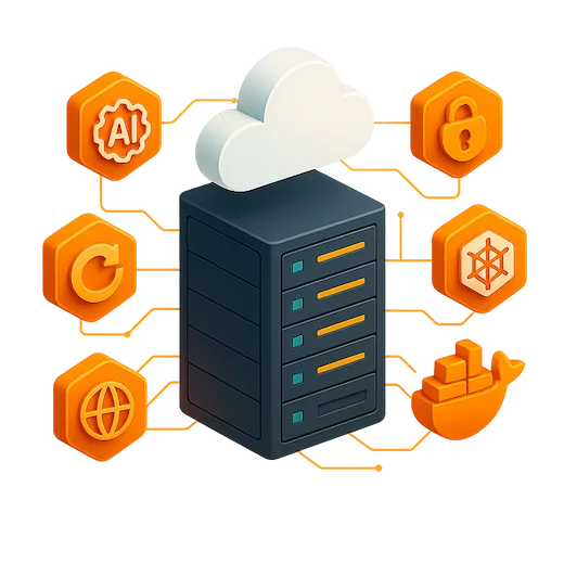 Server room illustration